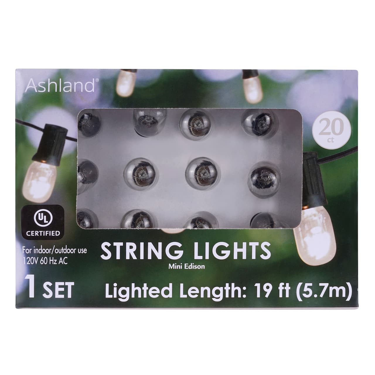 6 Pack: 20ct. Clear Mini Edison String Lights by Ashland®